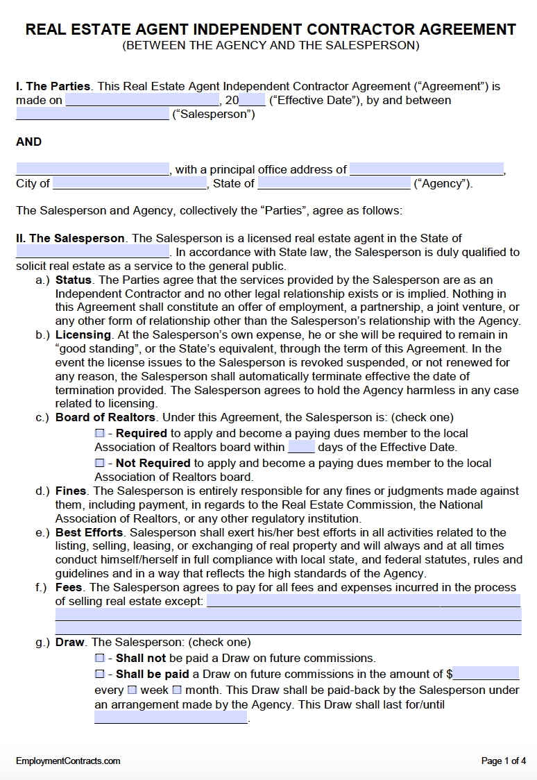 real-estate-independent-contractor-agreement-template