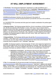 At-Will Employment Contract Template | PDF | Word