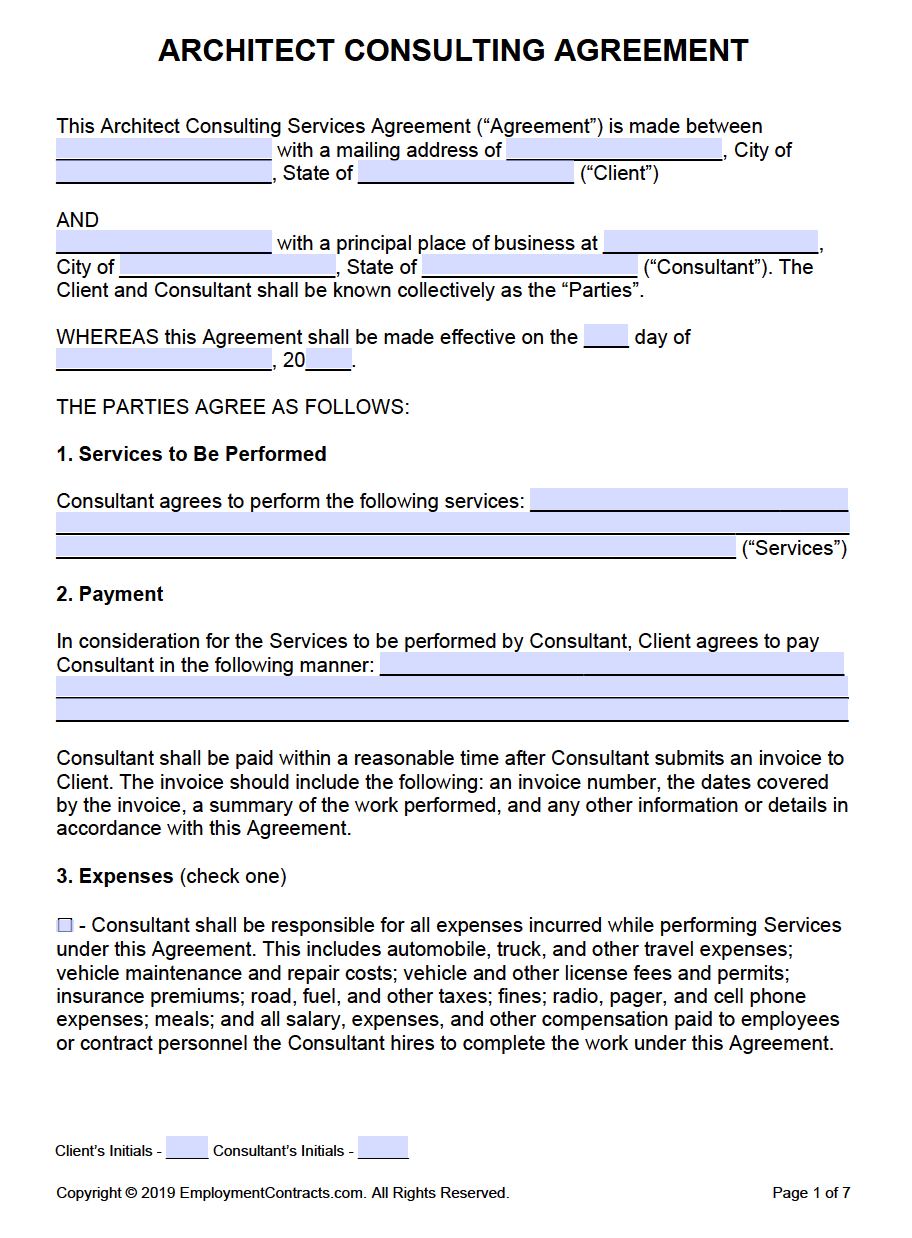 consultant contract pdf