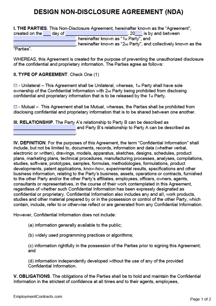 non disclosure agreement adobe sign and fill