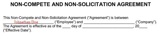 Free Non-Compete & Non-Solicitation Agreements | PDF | Word